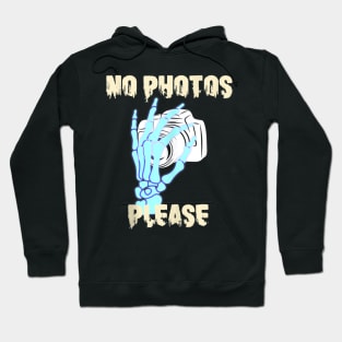 Funny No Photos Please Zombie Halloween Hoodie